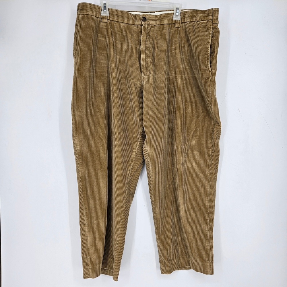 L.L Bean Pants Mens Sz 40 Corduroy Casual Preppy Brown Tan Outdoor Cabin